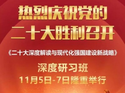 20大解讀與現(xiàn)代化強(qiáng)國建設(shè)新戰(zhàn)略深度研習(xí)班